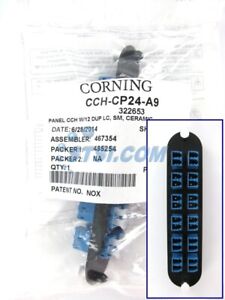 Corning CCH-CP24-A9 Fiber Optic Adapter Panel, 12 LC SM Duplex Singlemode ~STSI