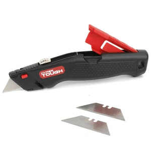 Hyper Tough QUICK-CHANGE RETRACTABLE UTILITY KNIFE + 3-BLADES Aluminum Body HQ - Picture 1 of 8