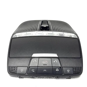W213 MERCEDES 2017 E300 FRONT ROOF CONSOLE DOME LIGHT BLACK A0009005610 OEM 60K - Picture 1 of 17