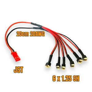 ✅ Cable de carga JST 6x 1s 1.25 E-Flite Blade MSR MSR-X MSRX MCX Parkzone Lip... - Imagen 1 de 20
