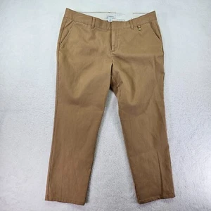 NWT Liz Claiborne Tracy Straight Leg Ankle Pants Women's 14 Brown - Picture 1 of 12
