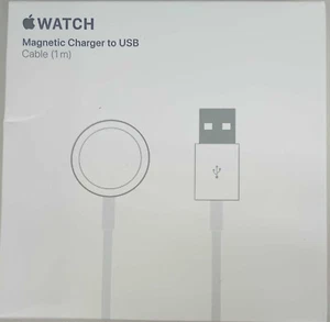 Véritable Apple Watch Chargeur Magnétique Câble USB (1m) A2255 MX2E2AM/A NEUF - Photo 1 sur 2