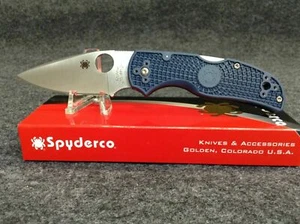 Spyderco Messer Native 5 Klingenstahl CPM-SPY27 Griff Blue FRN USA SC41PCBL5 - Bild 1 von 10