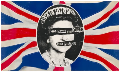 PISTOLAS SEXUALES God Save the Queen BANNER ENORME 3x5 pies tela póster tapiz Foto 1 de 2