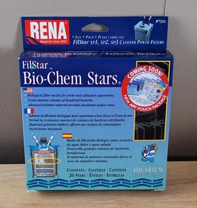 Rena Filstar BIO-CHEM STARS 20 Count Biological Filter Media for Fresh/Saltwater - Picture 1 of 4