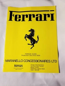 1978 Ferrari Guide Booklet - Foto 1 di 3
