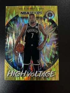 2019-20 NBA HOOPS PREMIUM HIGH VOLTAGE FLASH PRIZM #3 KEVIN DURANT BROOKLYN NETS - Picture 1 of 2