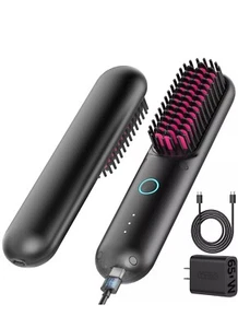 Tymo Porta Portable Rechargeable Cordless Hair Straightening Brush - Picture 1 of 11