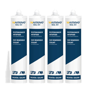 wamovo® Dichtstoff SEAL441 | 1240 ml | abtupfbar | Weiß | Dichtmasse Wohnwagen