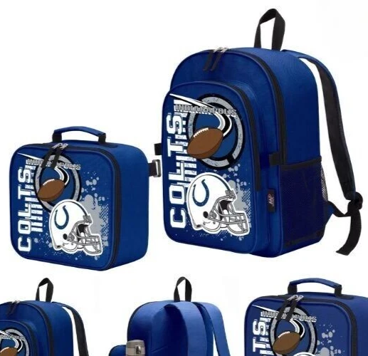 NFL Indianapolis Colts 3D Accelerator Combo - Backpack And Insulated Lunch Bag - Image 1 of 1
