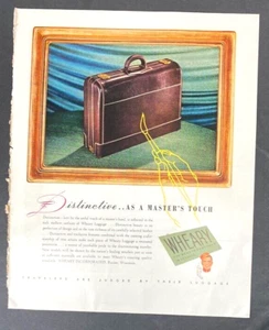 1945 Wheary Luggage Vintage Print Ad Bell Hop Distinctive as a Masters Touch - Picture 1 of 1