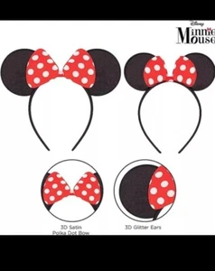 Disney Minnie Mouse, Juego de 2 diademas para mamá y yo, a juego adulto y niña - Imagen 1 de 7
