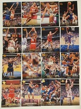 25lot 1995-96 Semi Stars Upper Deck NBA Basketball Trading Cards