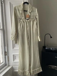 Zara Geometric Print Satin Blouse & Wide Leg Pyjama Trousers Co-Ord Size XS EUC - Picture 1 of 22