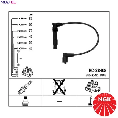 KIT CABLE ENCENDIDO 0898 PARA VAUXHALL SAAB 900/II/Hatchback/Convertible 9000 2.5L Foto 1 de 4