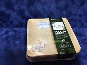 Smileaf Geschirr Bambus 8”x8” Einweg 15 Teile Neu. - Bild 1 von 20