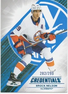 24-25 2024-25 Credentials Brock Nelson BLUE #69-Islanders-Only 299 exist-282/299 - Imagen 1 de 1