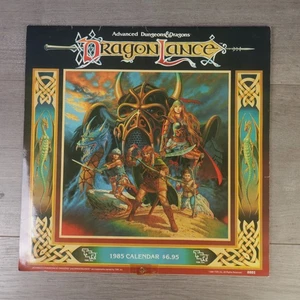 RARO! DragonLance 8885 Advanced DUNGEONS & DRAGONS 1985 Calendario TSR da collezione - Foto 1 di 3