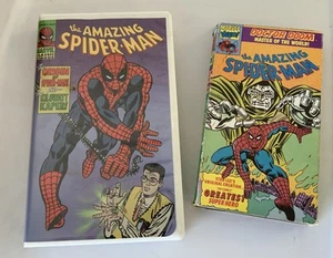 Amazing Spiderman VHS | Set Of 2 As Pictured | Origin And Dr Doom - Picture 1 of 1