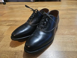 Allen Edmonds men's 10 D Carlyle black Oxford lace up dress shoes made in USA - Picture 1 of 12