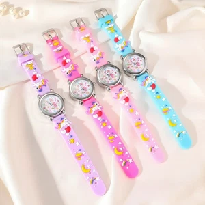 Einhorn Kinder Uhr Neue Mode Bunte Mädchen Student Kinder Uhr Electronic Watch - Bild 1 von 16