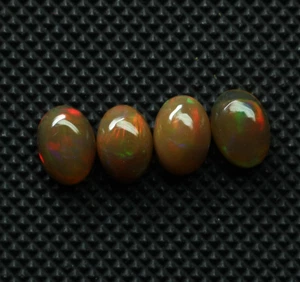 Opal Cabochon Lot Gemstone Natural Ethiopian Opal Oval Cabochon Loose Opal 7X5MM - Picture 1 of 6