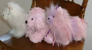 Webkinz CHOOSE 070 White YORKIE 410 Pink RIBBON YORKIE No Code (107 POODLE SOLD) - Picture 1 of 3