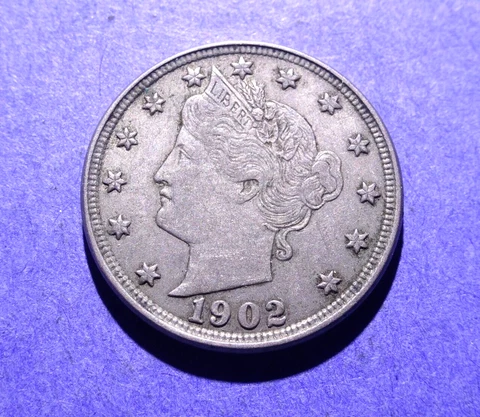 1902 Liberty V Nickel  Ch. XF Cover