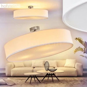 Lampada design soggiorno cucina camera lampada corridoio soffitto bianco tessuto illuminazione 60 cm - Foto 1 di 4