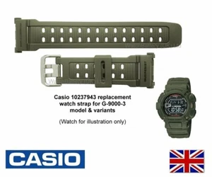 CASIO Mudman Watch Strap Band G-9000 G-9000-3 G-9000-3V Dark Green - Picture 1 of 7