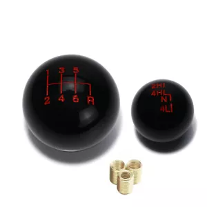 Black Ball Style Transfer Case 6 Speed Gear Shift Knob for Jeep/Wrangler YJ TJ - Bild 1 von 6
