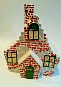 Vintage Haeger Keramik schneebedeckte Hütte Keksdose 60er Jahre scheint individuell zu sein - Bild 1 von 10