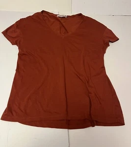 Medium - Cotton T-shirt - Burnt Orange - Just Fab - Picture 1 of 4