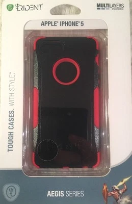 Nueva Funda Trident Aegis Series "SLEEK ARMOR" iPhone 5 / 5S / 5SE Negra Roja Foto 1 de 4