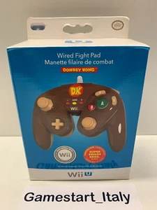 WIRED FIGHT PAD MANETTE DE COMBAT DONKEY KONG PDP NINTENDO WII WIIU NUOVO NEW - Picture 1 of 7
