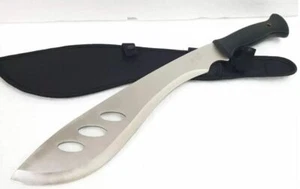 Machete Bush Survival Knife Rubber Grip 36cm Blade Gurkha Nepal Kukri Khukuri - Picture 1 of 12