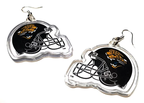 JACKSONVILLE JAGUARS EARRINGS DIE CUT HELMET NEW NFL OFFICALLY LICENSED Cover