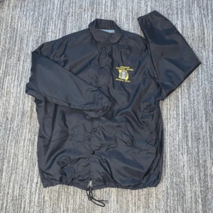 Vintage 80s Dunbrooke Men’s XL 100% Nylon Missouri National Guard Black Jacket - Picture 1 of 6