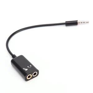 Adaptador convertidor de micrófono divisor de micrófono conector de audio a auriculares iPhone móvil - Imagen 1 de 2