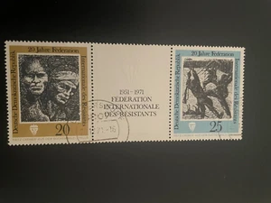 Lot 23/10 ) DDR Marken 1971 Dreierstreifen Mi. 1680 - 81 Gestempelt - Bild 1 von 1