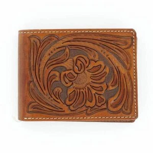 Nocona Men's Floral Embossed Bifold Wallet N5490608 - Picture 1 of 1