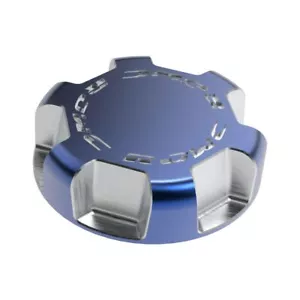 RJWC Blue Krossflow Billet Aluminum Gas Cap 2.0 For Can Am Outlander & Renegade - Picture 1 of 3