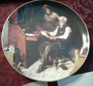 NORMAN ROCKWELL SAMMELTELLER 5. in Serie "The Love Letters" 13826A - Bild 1 von 5