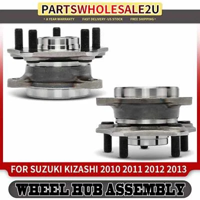 Conjunto de buje de cojinete de rueda de conductor y pasajero delantero para Suzuki Kizashi 2010-2013 Foto 1 de 4