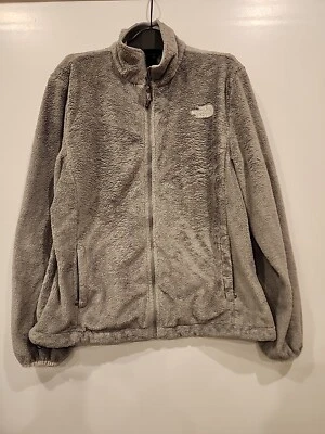 Chaqueta Sherpa The North Face Polartec Mujer XL Pequeña Gris Polar Cremallera Completa Foto 1 de 4