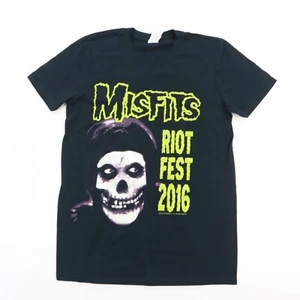 Misfits Riot Fest 2016 T-Shirt Faded Black Men's XS Chicago Sept 18th Band Tee - Picture 1 of 6