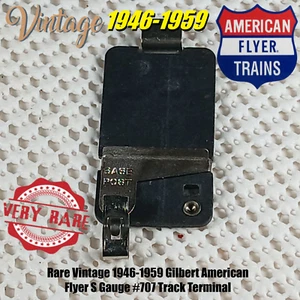Rare Vintage 1946-1959 Gilbert American Flyer S Gauge #707 Track Terminal - Bild 1 von 4
