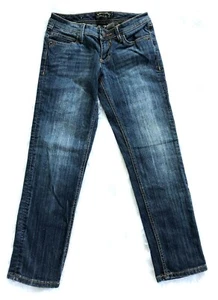 Jeans donna Seven 7 gamba dritta taglia 25 lavaggio scuro vita bassa - Foto 1 di 8