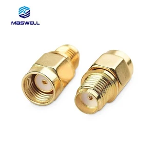 2Pcs SMA RP-SMA Male Female To SMA RPSMA Male Female RF Coax Connector Adapter - Picture 1 of 5