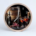 Tulup wooden clock 20fi cm wall clock kitchen clock - Wine barrel